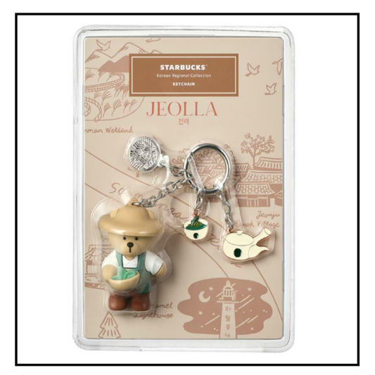 Starbucks Korea 2024 * Annyeong Jeolla Bearista Keychain