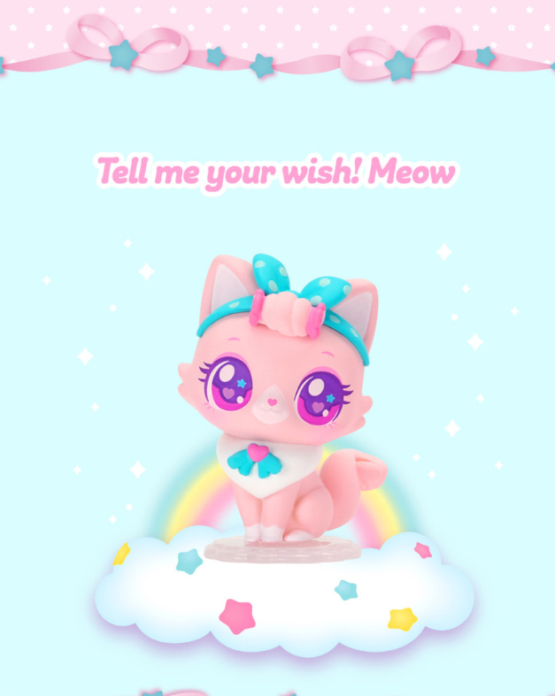 WishCat Figure SWEETIEMEOW Korean Animation Wish Cat Toy 2024 New
