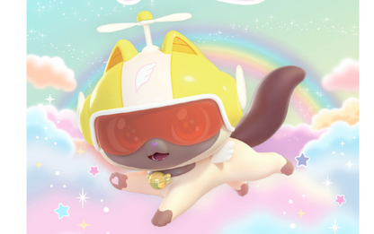WishCat Figure FLYINGMEOW Korean Animation Wish Cat Toy 2024 New