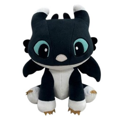 How To Train Your Dragon 3 Toothless Light Fury Plush Doll with Tag 25cm