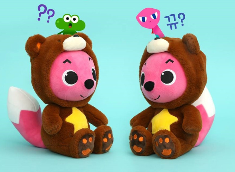 Pinkfong Wonder star Plush Doll Bear Pinkfong 30cm TV Character Korean Toy