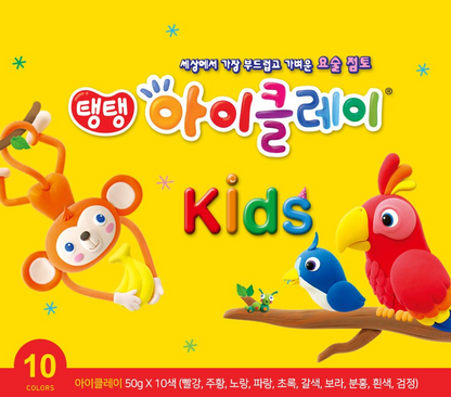 [ Amos iClay ] Amos clay 50g set 10 colors Magic clay Soft effect clay / Korea