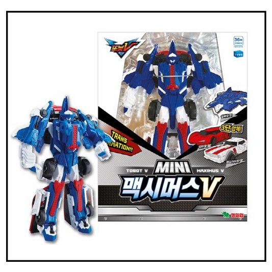 Tobot V Mini MAXIMUS V 3-Step Combination Transformer Car Robot Action Figure