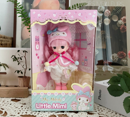 [ 6 Character *] Sanrio Characters x Little Mimi 6 Styles Figure Doll Korean Toy