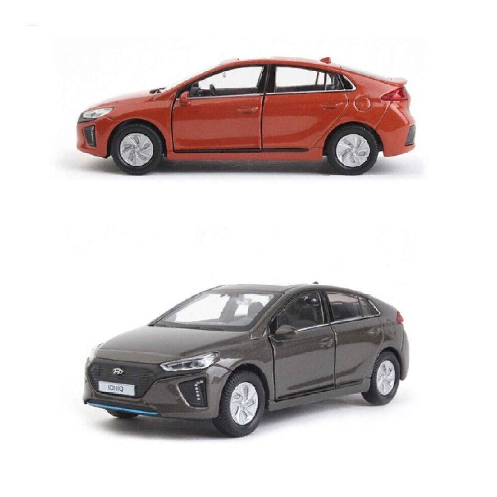 Hyundai Motors Ioniq AE Brown 1:38 Diecast Mini Car Metal Miniature Display Toy