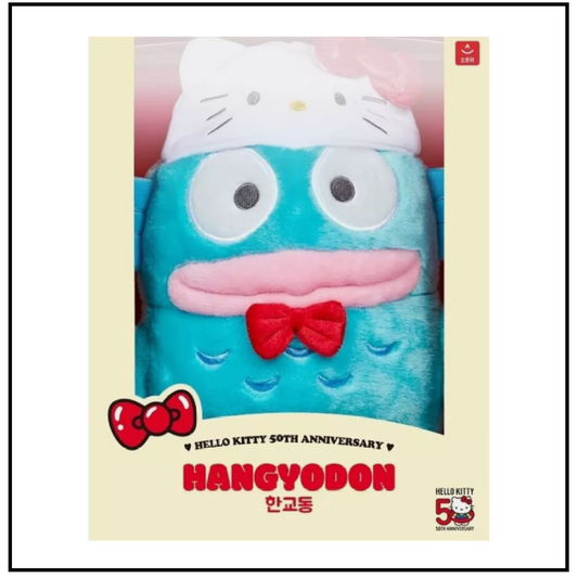 Sanrio Characters Hello Kitty 50th Anniversary Plush Doll Hangyodon Mideum