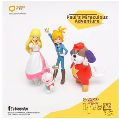 Paul's Miraculous Adventures 4Type Figure Set - Paul Nina Pakkun Doppe