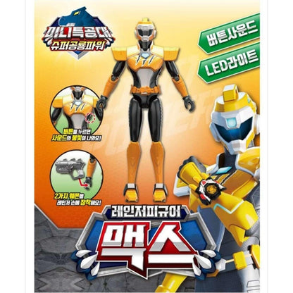 MINI FORCE Super Dino Power * Max * Button LED sound Action Ranger Figures Toy