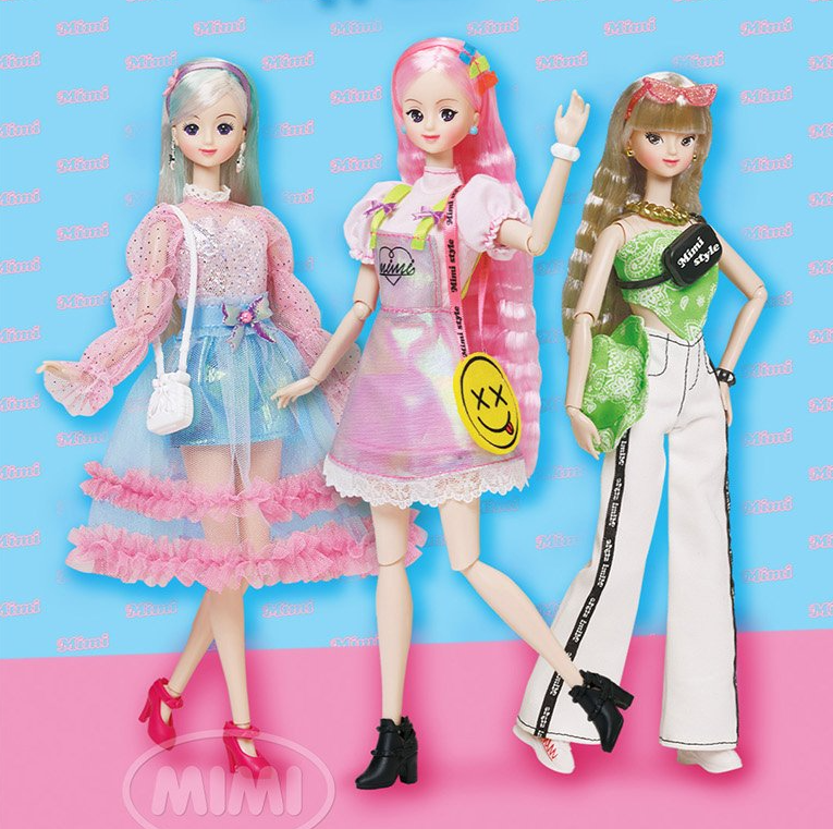 Mimi World New Face Lovely Mimi Korean Barbie Ball Joint Doll Toy