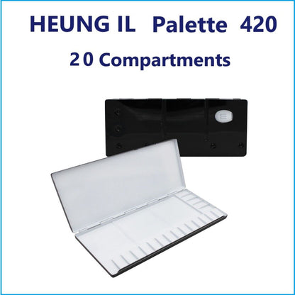 HEUNG IL Aluminum Watercolor Palette 20 Well AL 420 No.420 Metal 303 x 137 mm