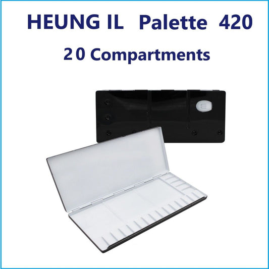 HEUNG IL Aluminum Watercolor Palette 20 Well AL 420 No.420 Metal 303 x 137 mm