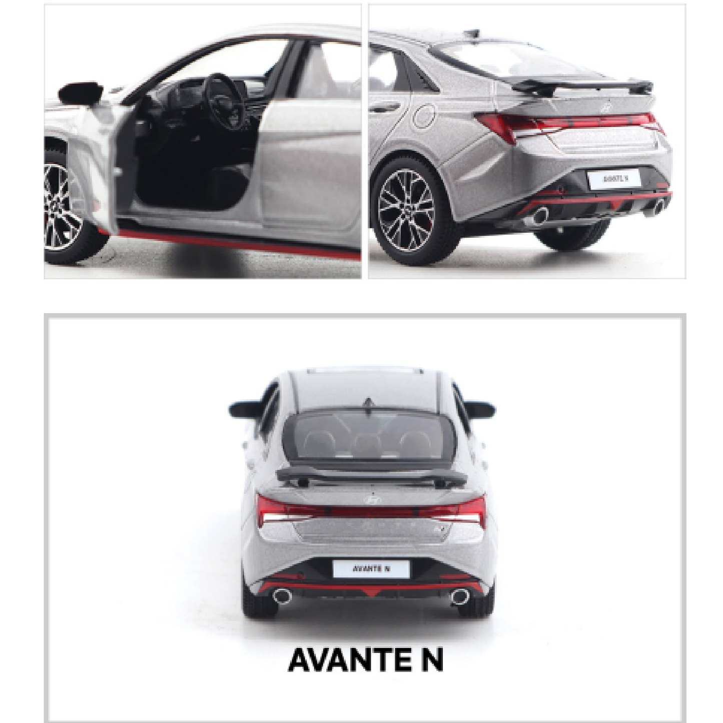 Hyundai Motor Car * Avante N * Mini Diecast 1:38 Scale Miniature Display Toy