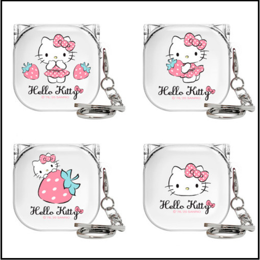 Samsung Galaxy Buds2/Pro/Live sanrio HELLO KITTY Clear Keyring Cover Case
