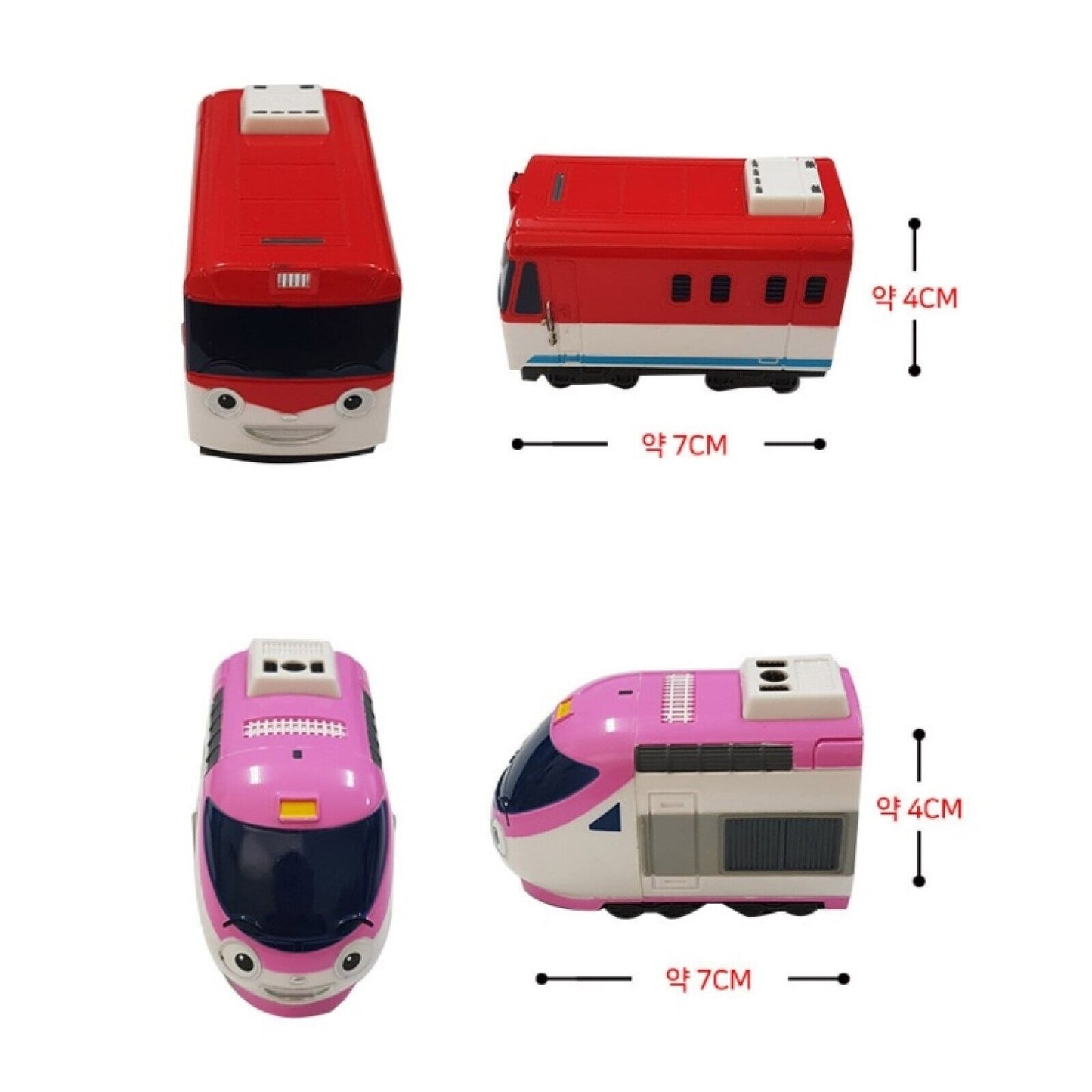 Titipo and Friends The Little Train Pull Back Mini Trains 5pcs Set