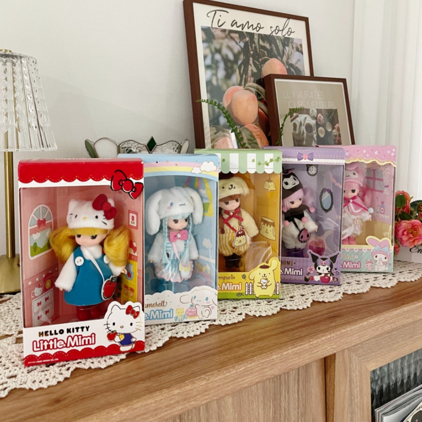 [ 6 Character *] Sanrio Characters x Little Mimi 6 Styles Figure Doll Korean Toy