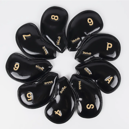New Volvik Marvel Golf Ironman Iron Head Cover 9Pcs Glove for Club Authentic