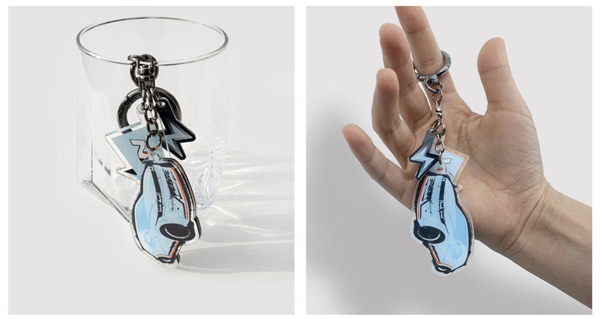 [N COLLECTION] IONIQ 5 N Key Ring ACC Acryl Keychain N Performance