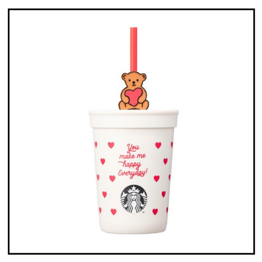 Starbucks Korea 2024 * SS Be Mine Cream Hobby coldcup 355ml Valentine Promotion