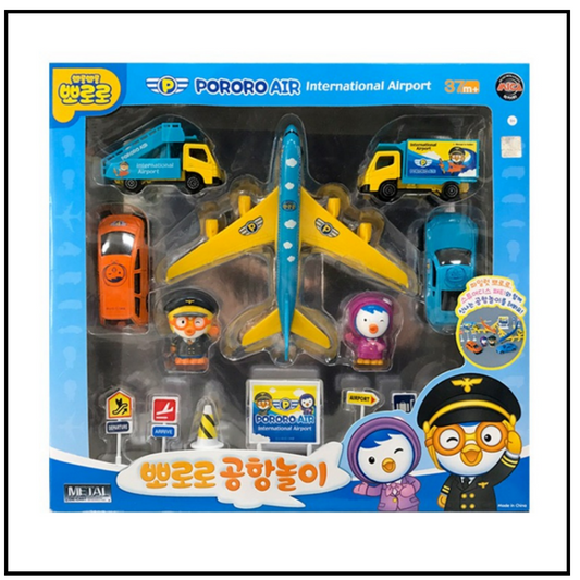 PORORO International Airport Play Set Children Kids Gift Toy Korean Animation