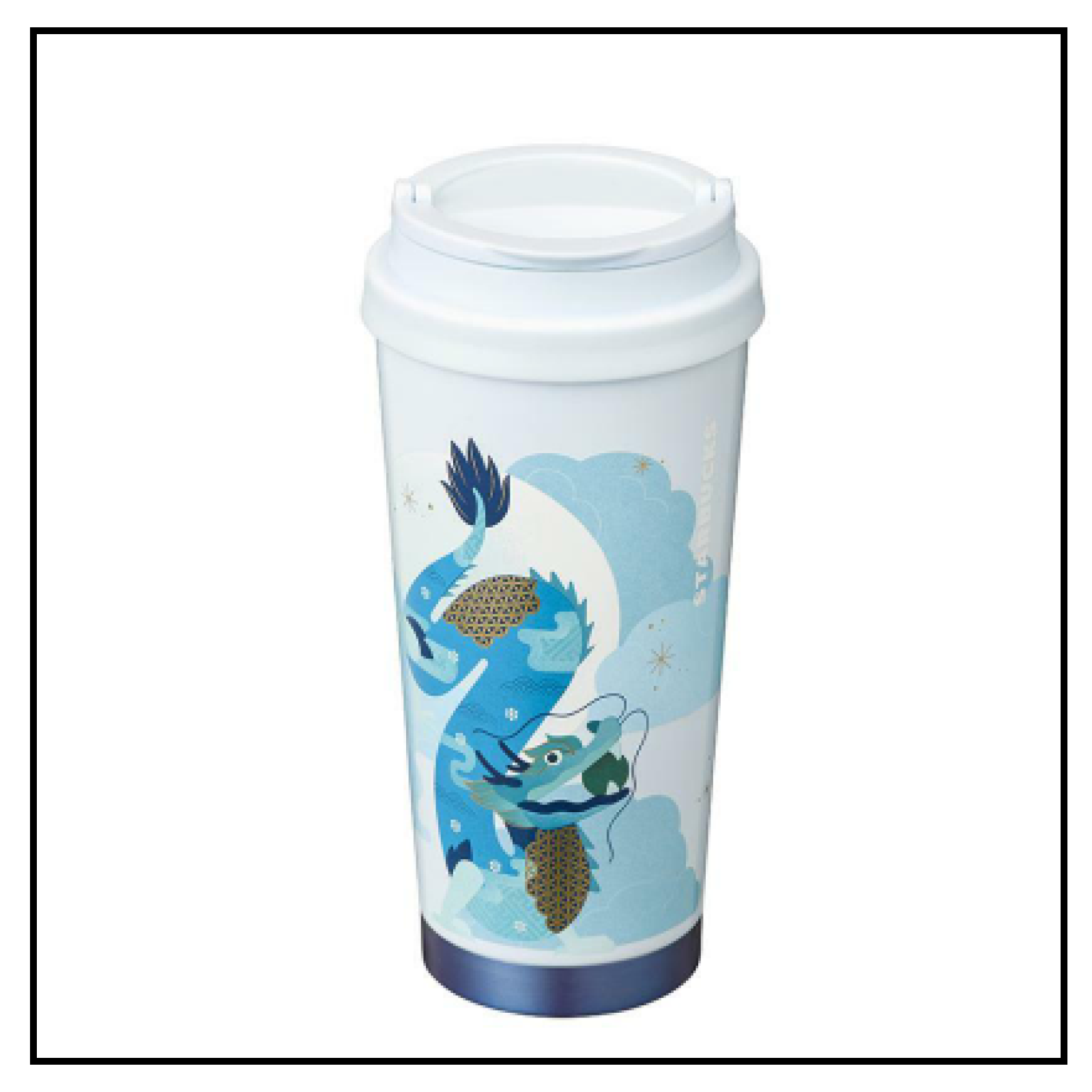 STARBUCKS KOREA 2024 * new year SS Elma Blue Dragon Stanley tumbler 473ml