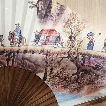 [ *Korean Traditional Crafts] Folding Hand Fan Korean Traditional Wedding Design
