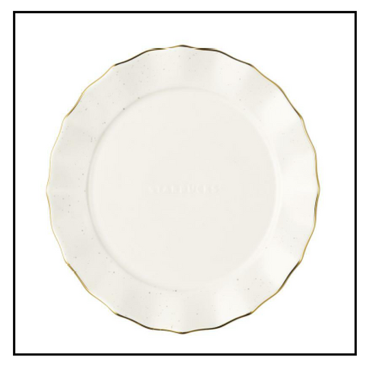 STARBUCKS KOREA 2024 * new year White Gold Plate