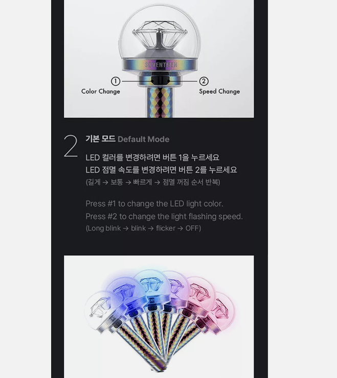 SEVENTEEN OFFICIAL LIGHT STICK VER.3 FANLIGHT MD GOODS New 100% Authentic