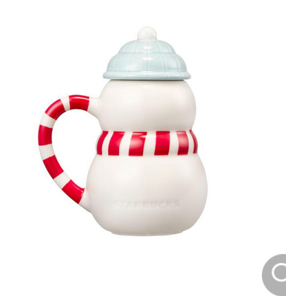 Starbucks Korea 2024 holiday friends snowman lid mug 355ml holidayfriends