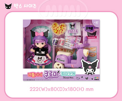 Sanrio Characters x Little Mimi Kuromi Pizza Place Figure Doll Toy