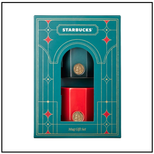 STARBUCKS KOREA 2023 * Christmas Holiday glam mug set 237ml (2p)
