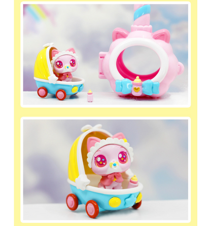 WishCat Figure BEBEMEOW Korean Animation Wish Cat Toy 2024 New