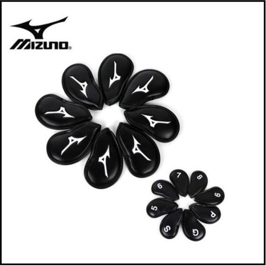 Mizuno 2018 RB 3D Iron Head Cover 8ea (#5~9,P,G,S) PE Black Headcover Authentic