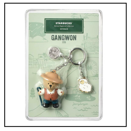 Starbucks Korea 2024 * Annyeong Gangwon Bearista Keychain
