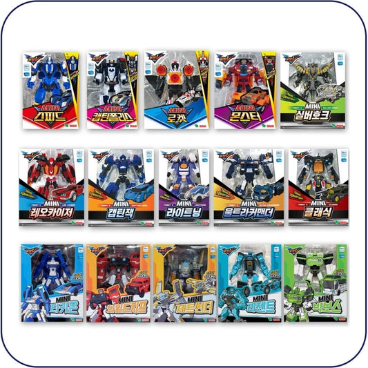 Tobot V Mini Transformer Robot Action Figure 15 Types Korean speed rocket