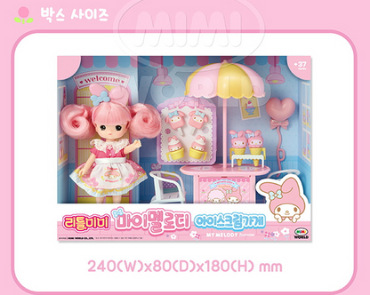 Sanrio Characters x Little Mimi MY MELODY ICE CREAM STORE Doll Figure Licensed