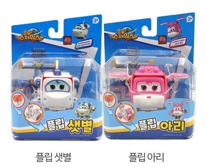 Super Wings 2023 Flip Transformer Robot Figure Jett Dizzy Donnie Paul Astra Mina