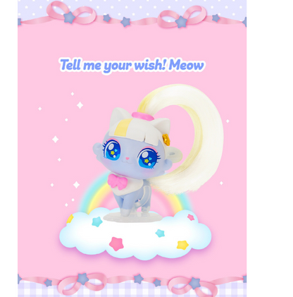 WishCat Figure SHAMPOOMEOW Korean Animation Wish Cat Toy 2024 New