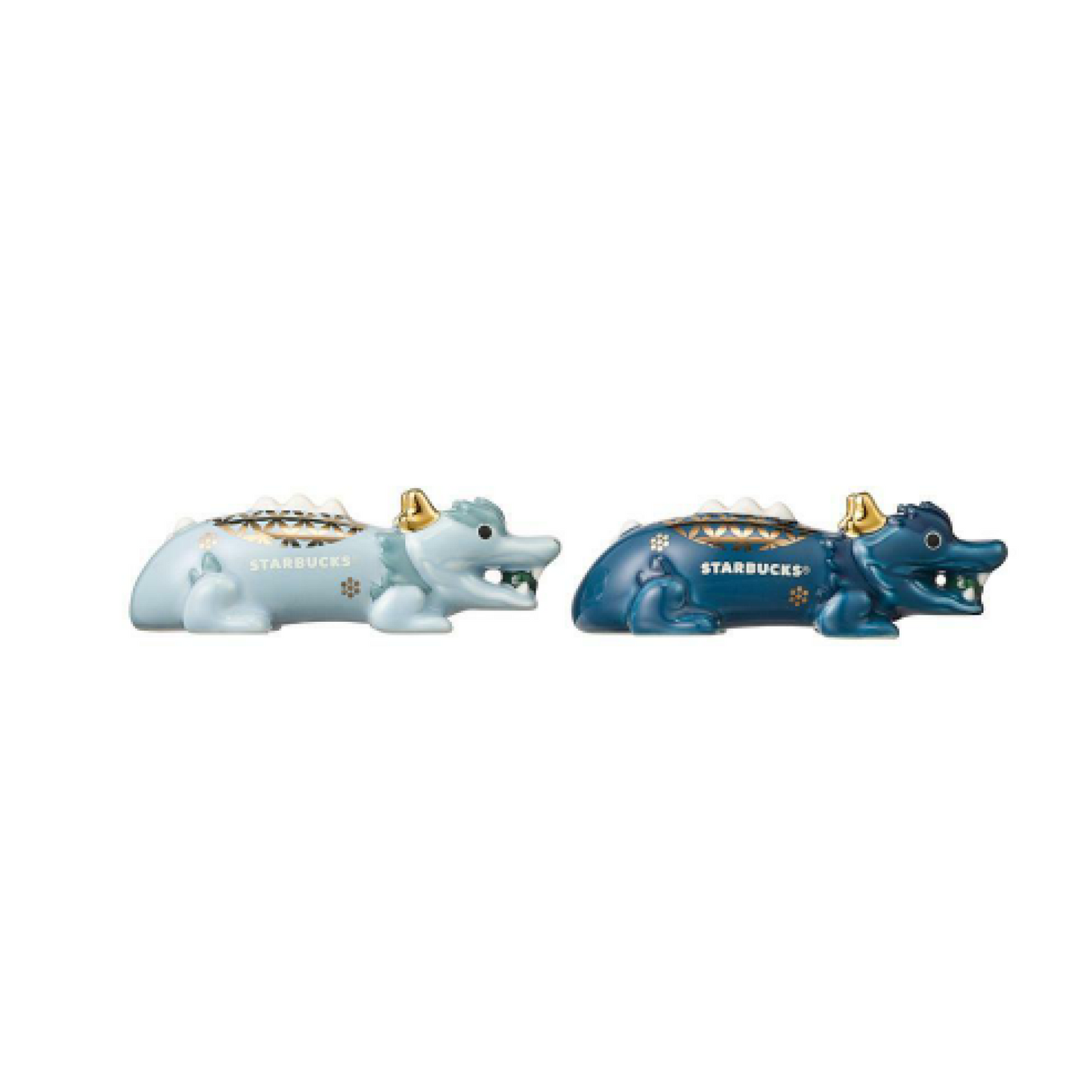 STARBUCKS KOREA 2024 * new year Blue Dragon Ceramic Cutlery Rest Set
