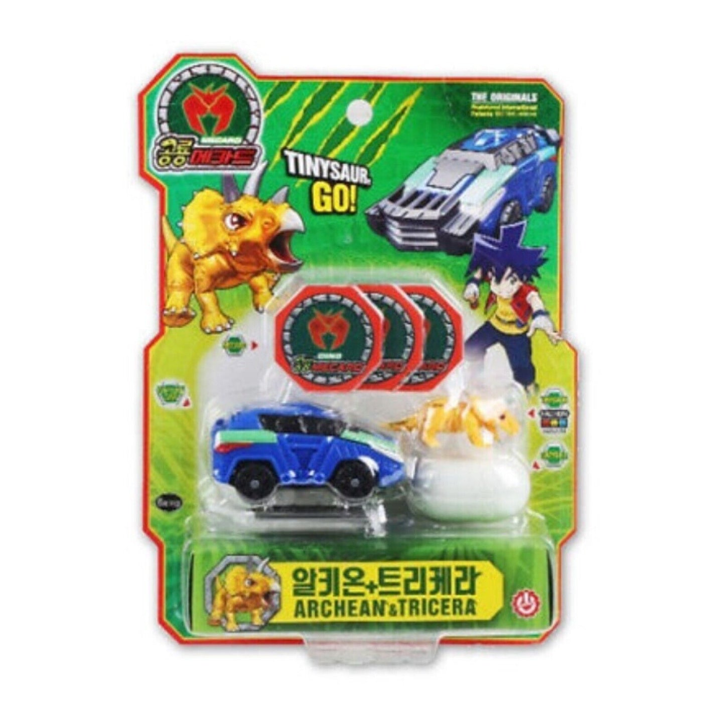 [ 2022 Renewal] Dino Mecard Tinysaur Collection Dino Transformer Toy Capture car
