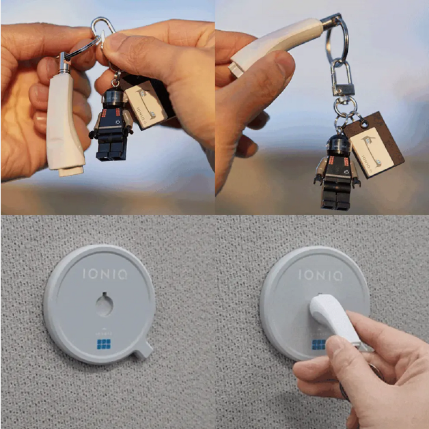 Pixel Key Ring for Hyundai Ioniq 6 Magnetic Key Holder H Genuine accessories