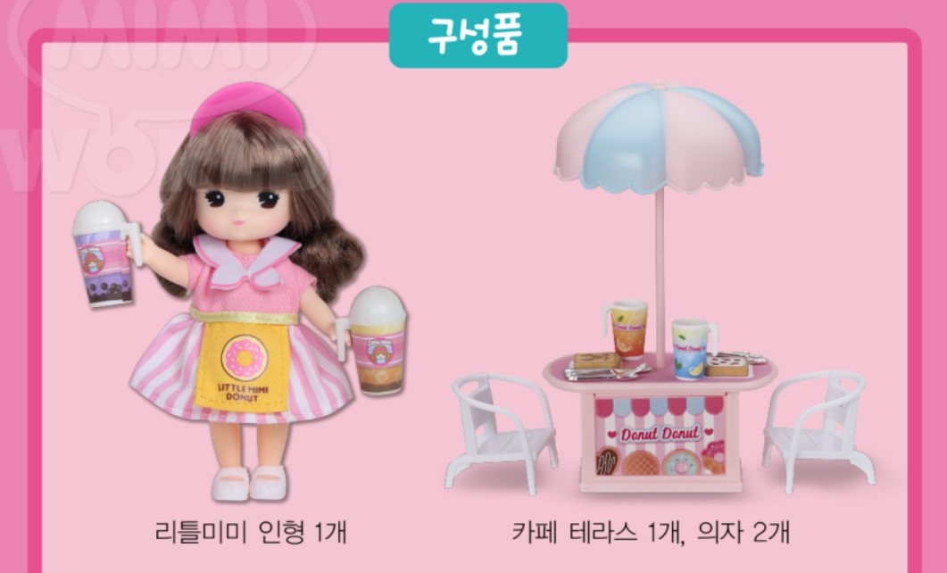 Mimi World Where are you going? Little Mimi Doll Sweet Donut Cafe
