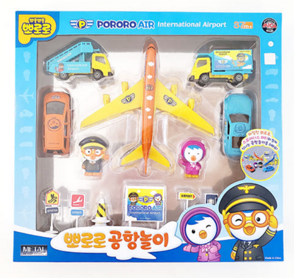 PORORO International Airport Play Set Children Kids Gift Toy Korean Animation