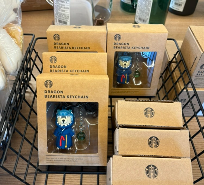 STARBUCKS KOREA 2024 * new year Blue Dragon Bearista Key Chain
