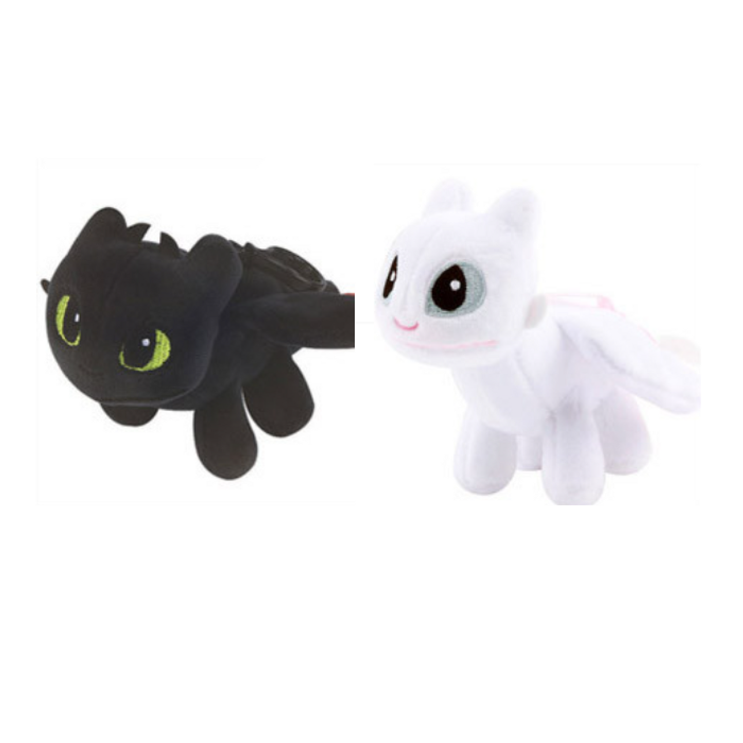 How To Train Your Dragon 3 Toothless Light Fury Keychain keyring Plush Doll 12cm