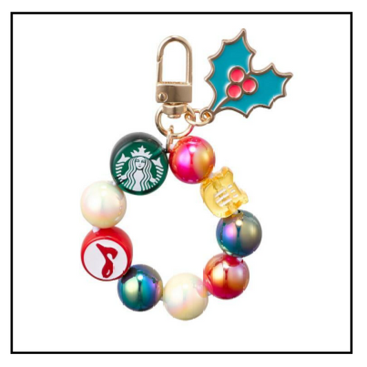 STARBUCKS KOREA 2023 * X-mas bubble wreath keychain