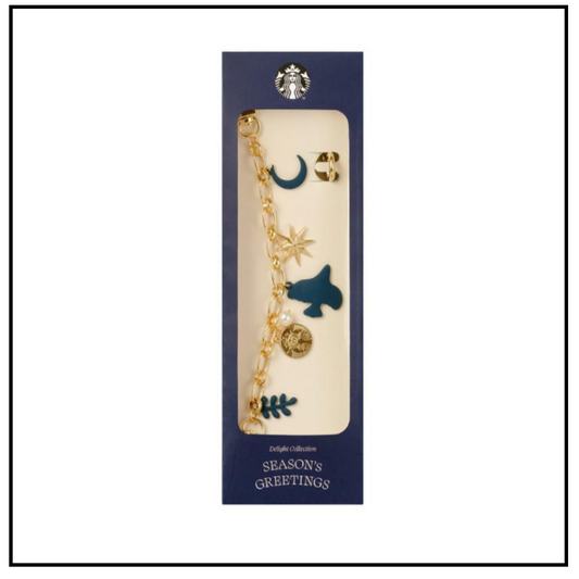 Starbucks Korea 2024 Holiday Delight Ornament Bag Charm set