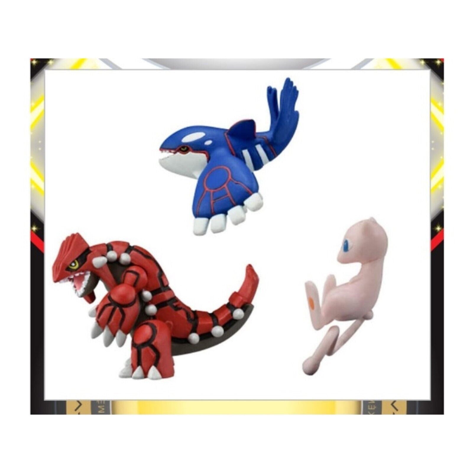 Pokemon Moncolle Groudon Kyogre Mew Set Action Figure Toy Collection Takaratomy