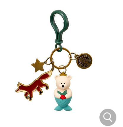 Starbucks Korea 2024 Anniversary Bearista Keychain