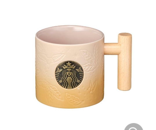 Starbucks Korea 2024 Anniversary Wood Handle Mug 414ml