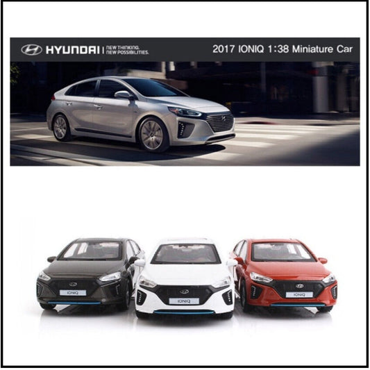 Hyundai Motors Ioniq AE Brown 1:38 Diecast Mini Car Metal Miniature Display Toy